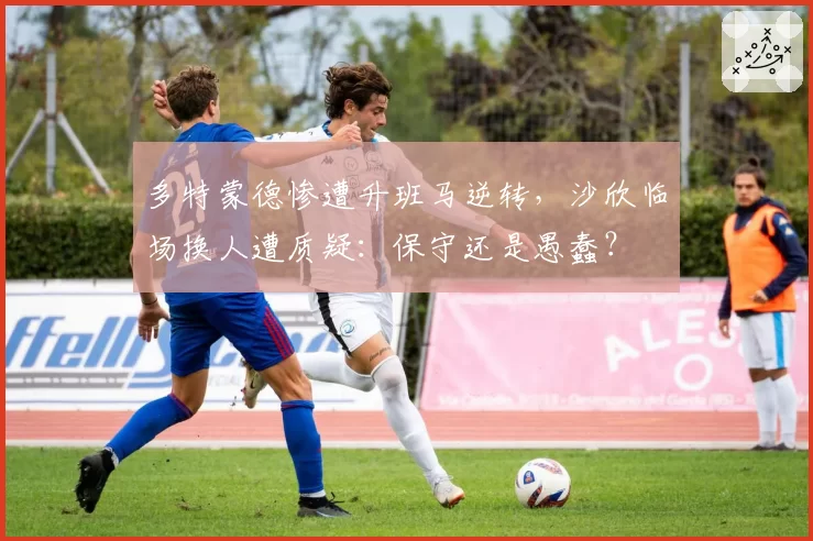 多特蒙德惨遭升班马逆转，沙欣临场换人遭质疑：保守还是愚蠢？